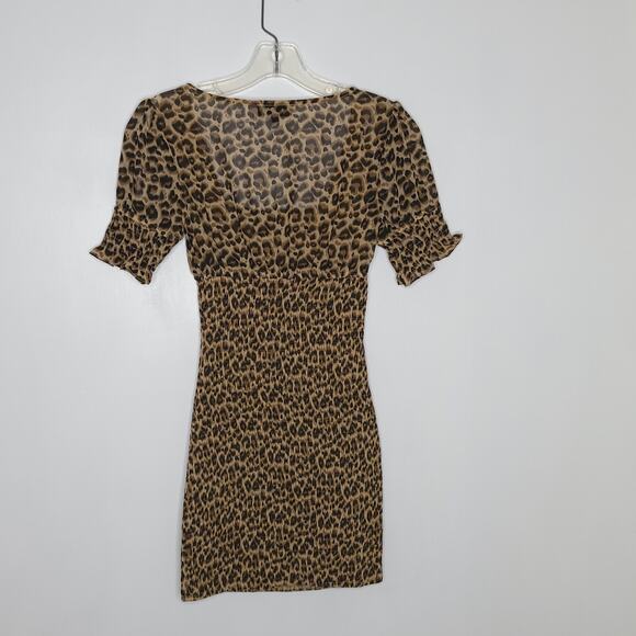 Majorelle Lexi Dress Smocked Mini Revolve Short Sleeves Ruched Bust Women XXS - Picture 8 of 11